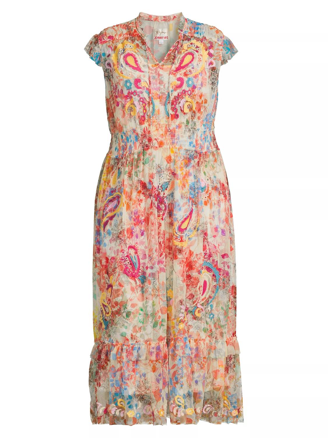 Johnny Was - Mazzy Tie Dress With Slip