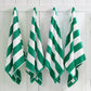Cotton Velour Cabana Stripe Beach Towel - Novia Collection