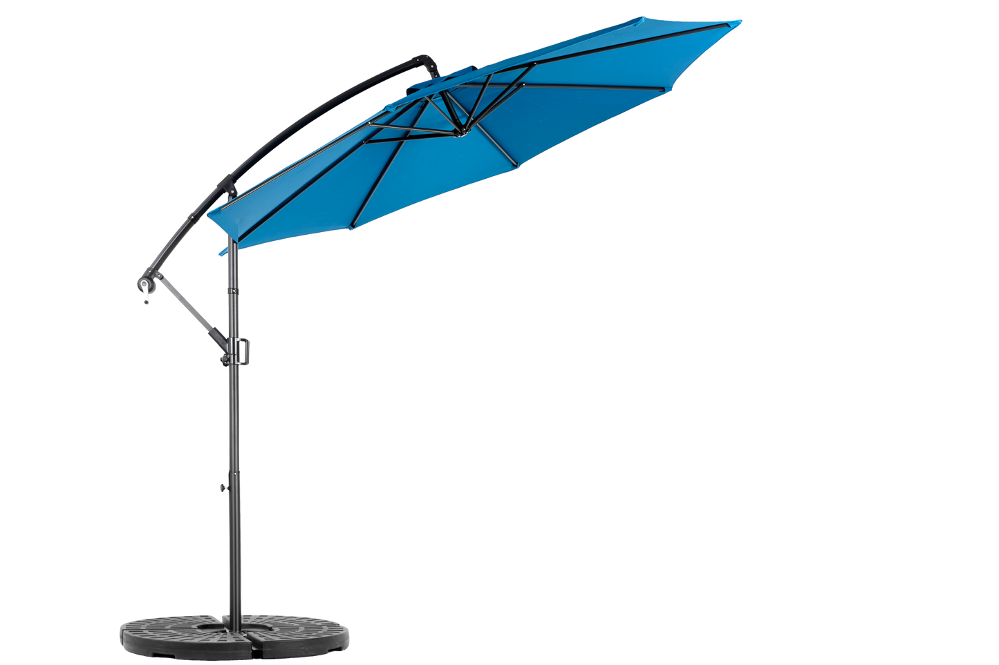 10ft Offset Hanging Market Patio Umbrella with Easy Tilt Adjustment