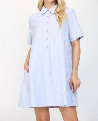 Fate - Vestido curto listrado Hannah