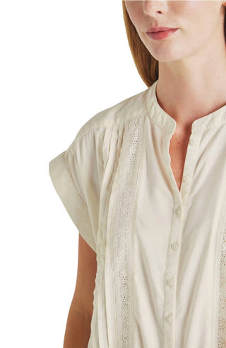 Blusa de renda Paloma Pintuck esplêndida