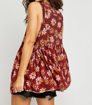 Free People - Camiseta regata com estampa floral Madison