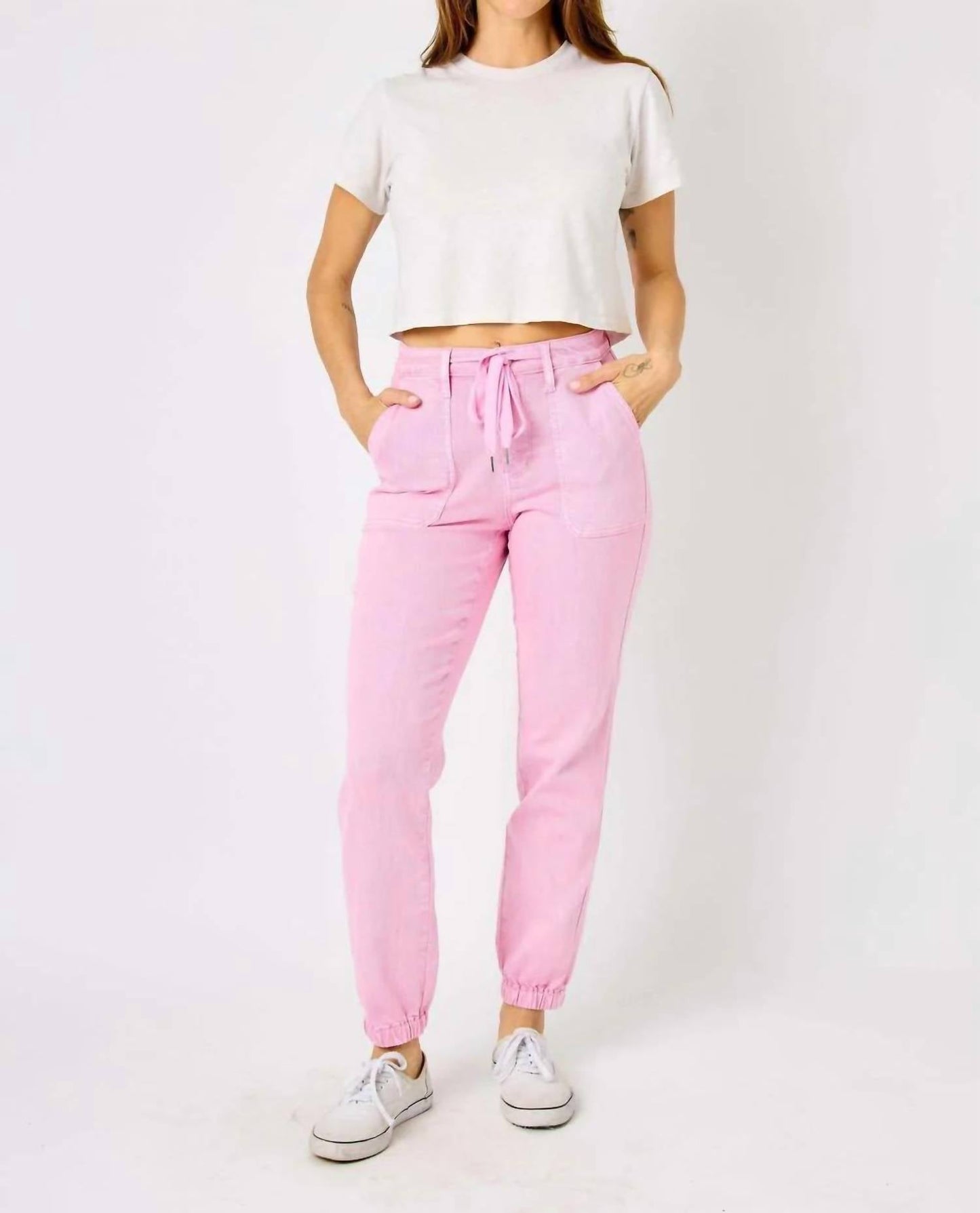 Judy Blue - High Waist Garment Dyed Jogger Jeans