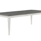 Katia Dining Table With Leaf - Gray / White