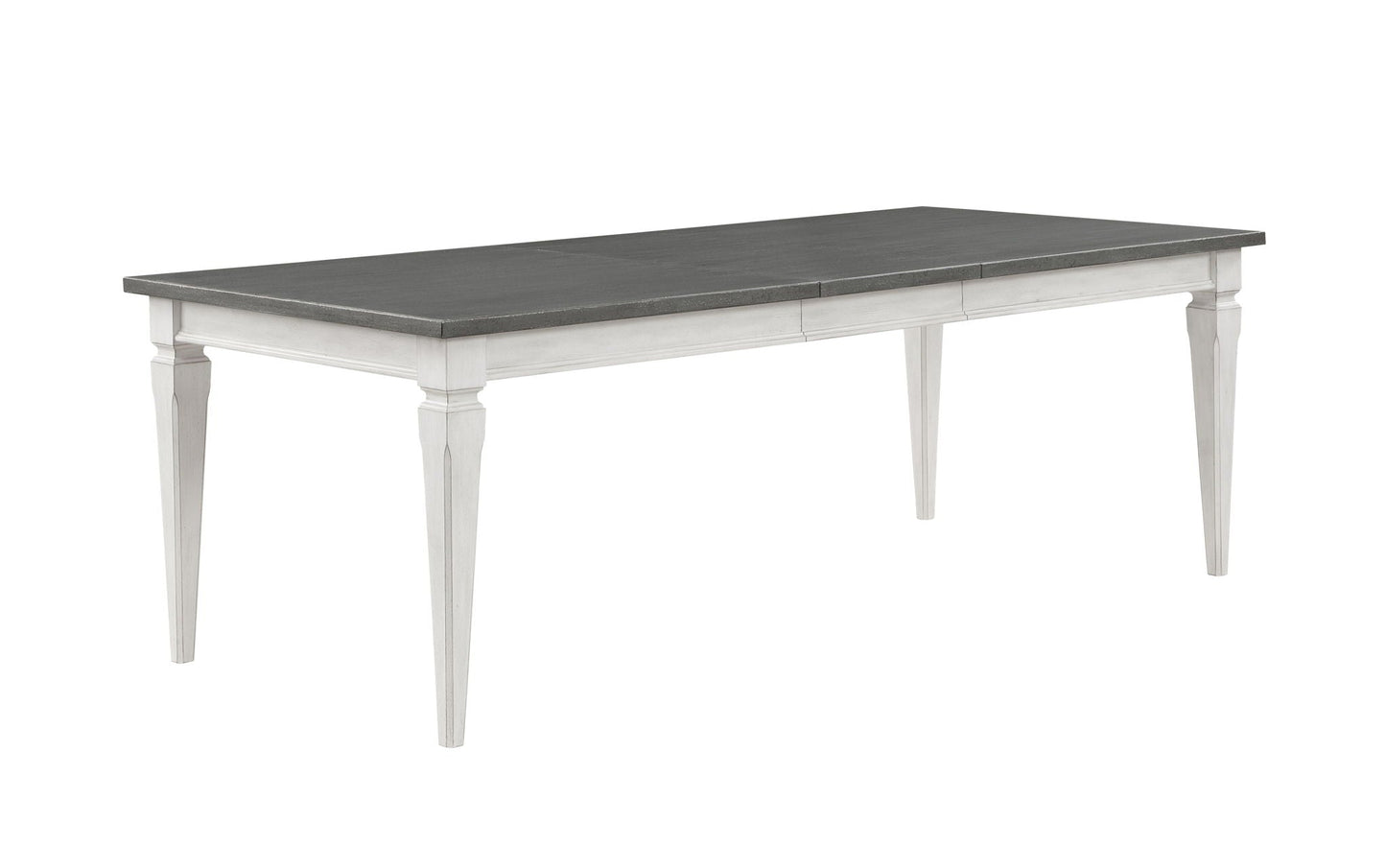 Katia Dining Table With Leaf - Gray / White