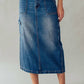 Angel Kiss - Cargo Jean Maxi Skirt