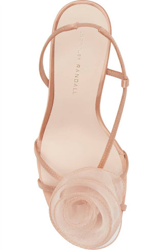Loeffler Randall - Sandália Slingback em Organza Rosette
