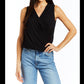 Drew - Maisie Pleated Chiffon Sleeveless Top