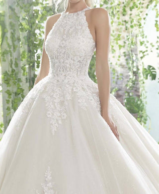 Angelina Faccenda - Diamante And Crystal Beaded Ball Gown