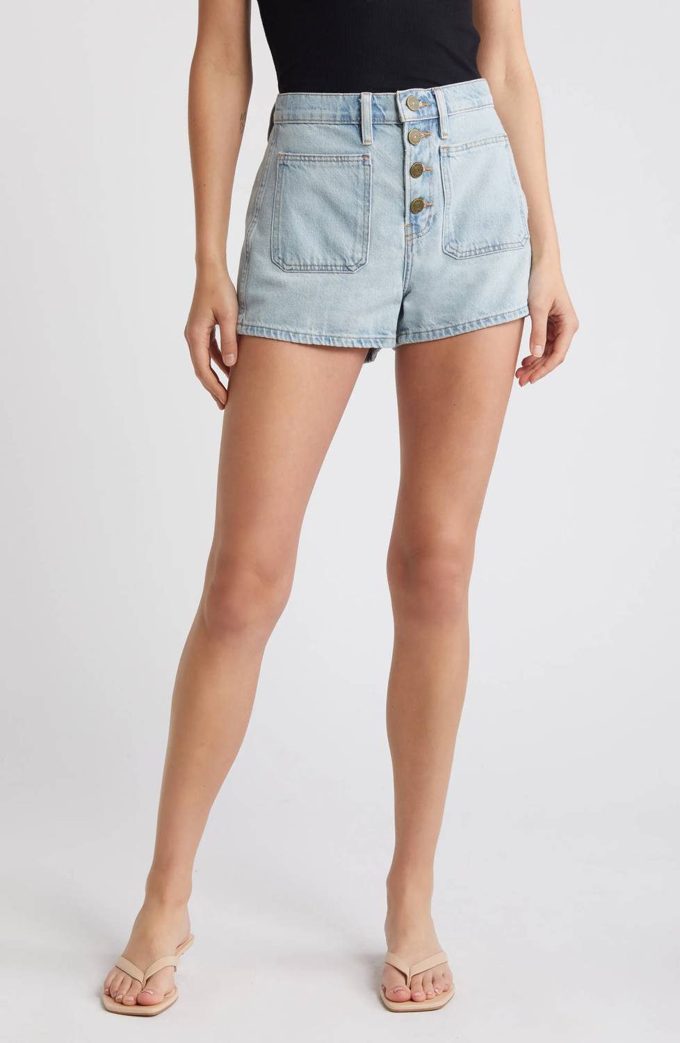 Frame - Bardot Exposed Button Short