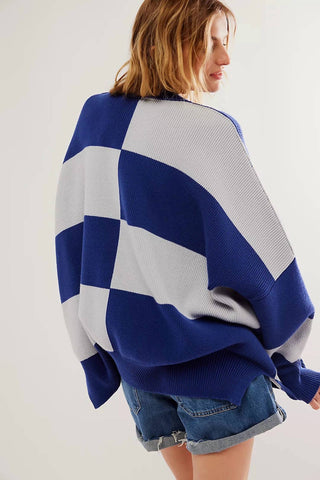 Free People - Blusa Túnica Xadrez Easy Street