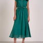 Elan - Midi Short Sleeve Tie Waist Dress