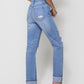 Vervet By Flying Monkey - Distressed 90s Straight Denim Jean