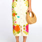 Elizabeth And James - Frannie Button Front Printed Midi Skirt