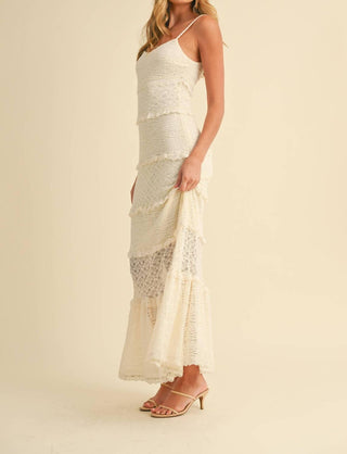 Klesis - Gracia Tiered Ruffled Lace Maxi Dress