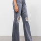 Hidden - Happi Ultra High Rise Distressed Flare