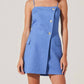Astr - Azria Button-front Wrap Dress