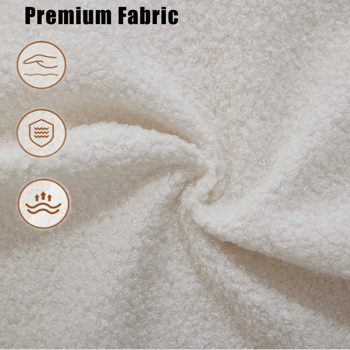 128" Minimalist Cloud Sectional Couch in Beige