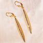 La Vie Parisienne - Long Leaf Earrings
