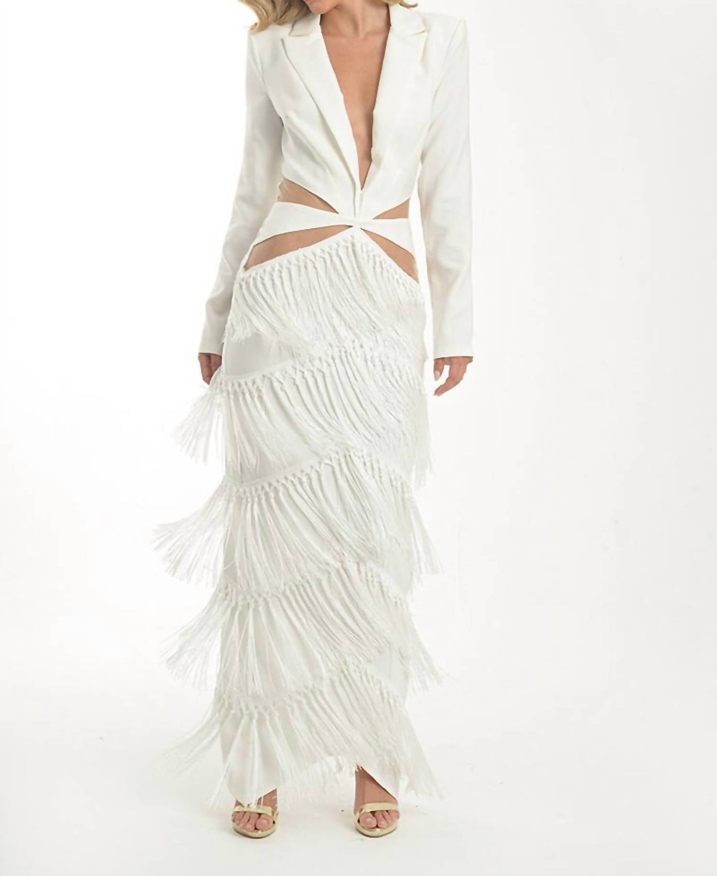 Steffany Milano - Fringe Fantasy Blazer Dress