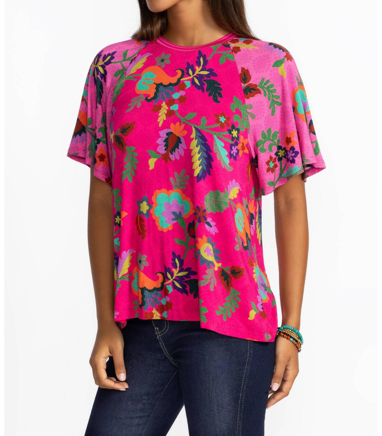 Johnny Was - Janie Favorite Flutter Raglan Sleeve Top