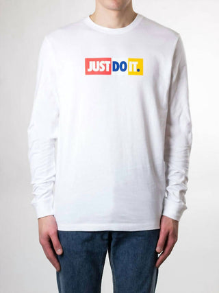 Nike - Camiseta de manga comprida com estampa Just Do It