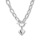 Eklexic - Women's Alana Puffy Heart Charm Necklace
