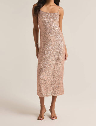 Z Supply - Vestido midi com decote quadrado Paulina