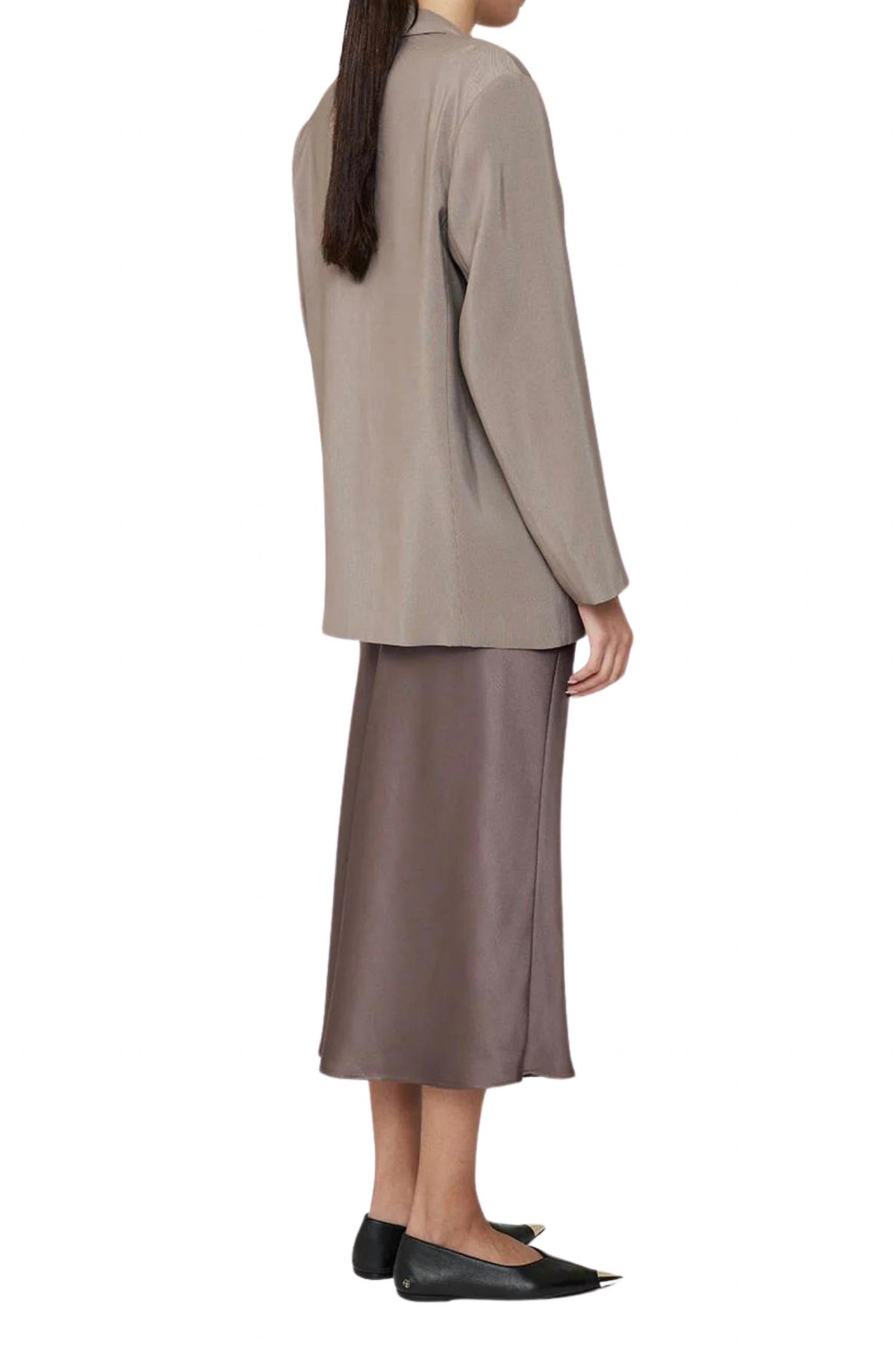 Anine Bing - Bar Silk Skirt