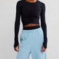 Free People - Elsie Ruched Long Sleeve top