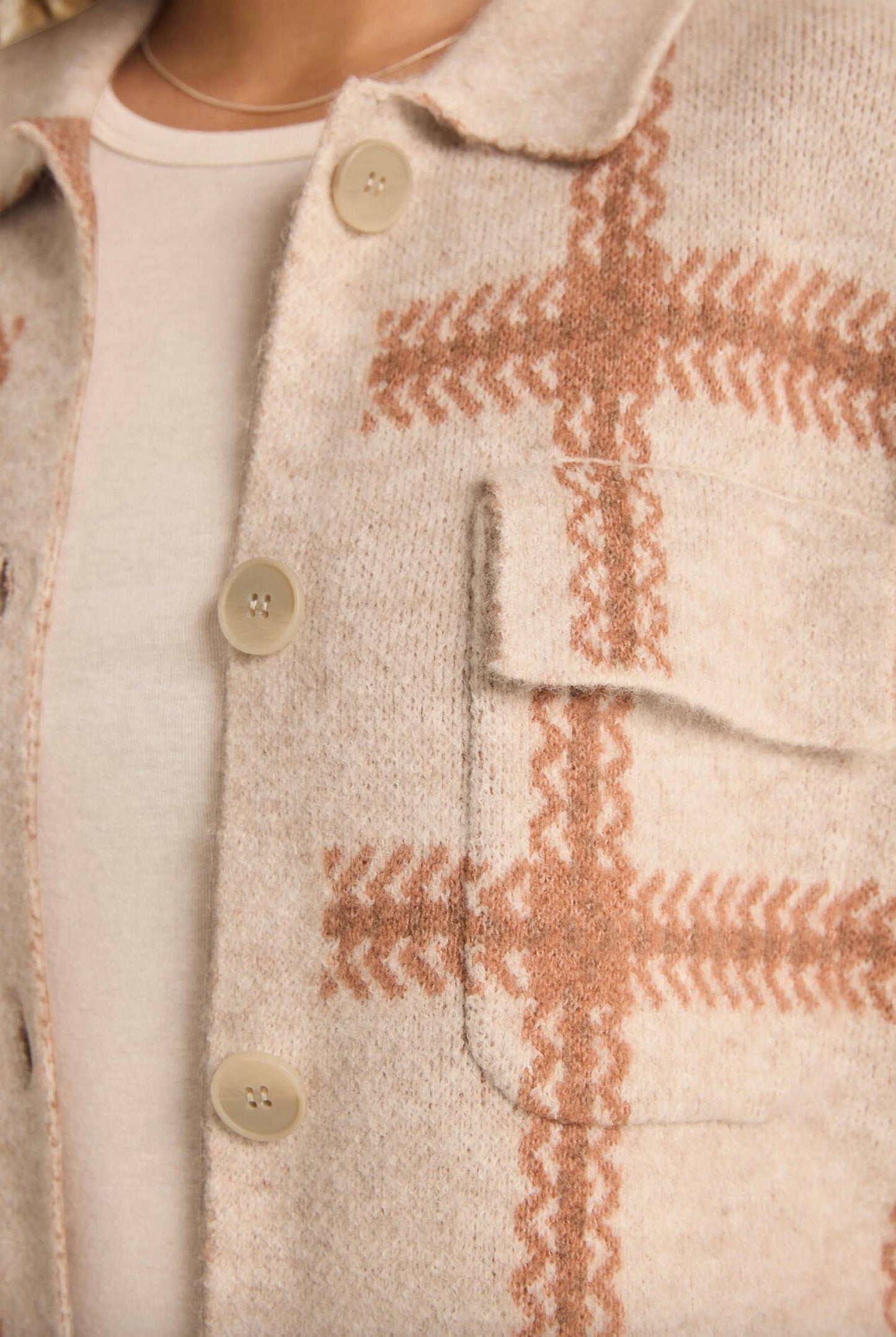 Z Supply - Tyler Plaid Sweater Jacket