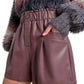 Molly Bracken - Faux Leather Shorts