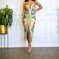 Little Secret Of Mine - Women's Bodycon Skirt Set With Slit And Bandeau Top