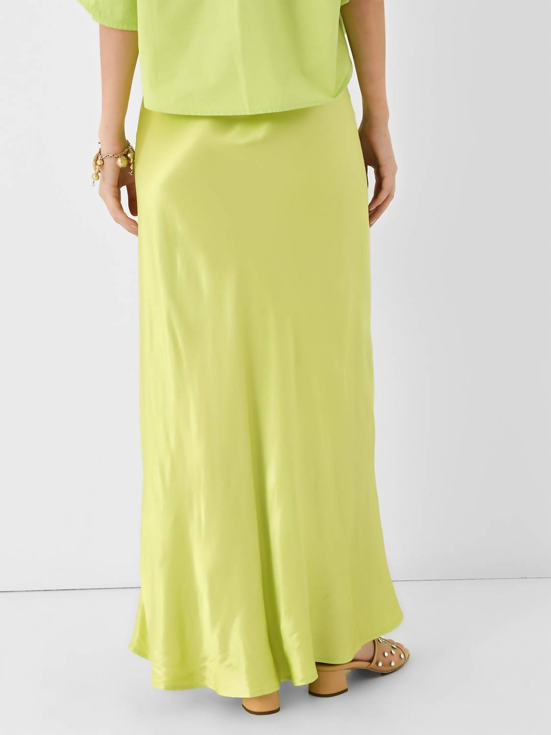 Starkx - Bias Cut Maxi Skirt