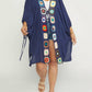 Entro - Crochet Trim Open Front Kimono