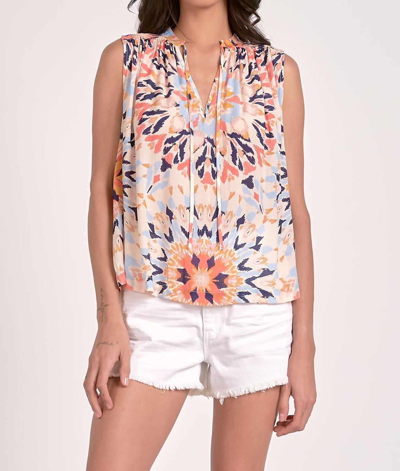 Elan - Print Sleeveless Top