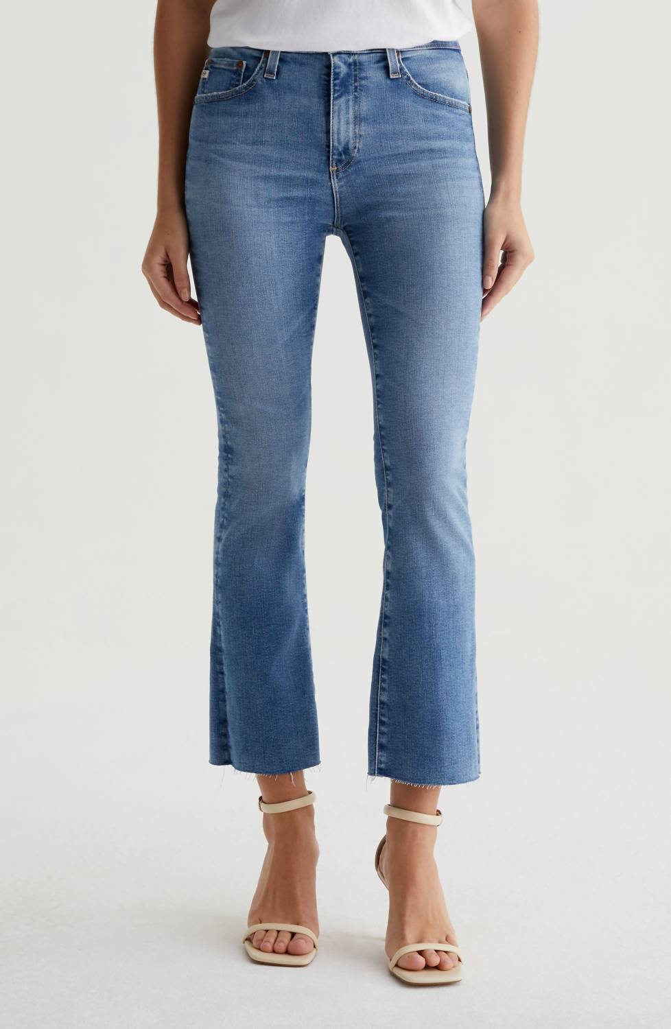 Ag Jeans - Farrah Mid Rise Crop Bootcut Jeans