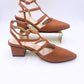 All Black - Women's Gladiator Block Heel Sandal