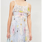 Topshop - Floral Print Midi Pleated Dress