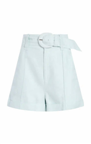 Cinq A Sept - Shorts de linho com cinto e perna larga Aldi
