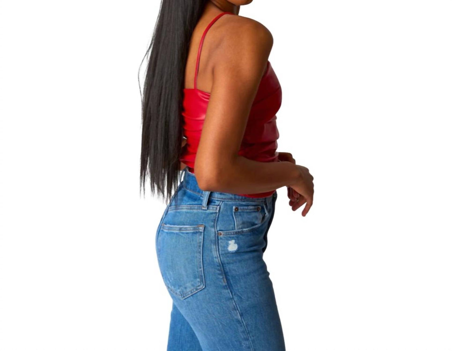 Buddylove - Jolie Vegan Leather Cropped Tank Top