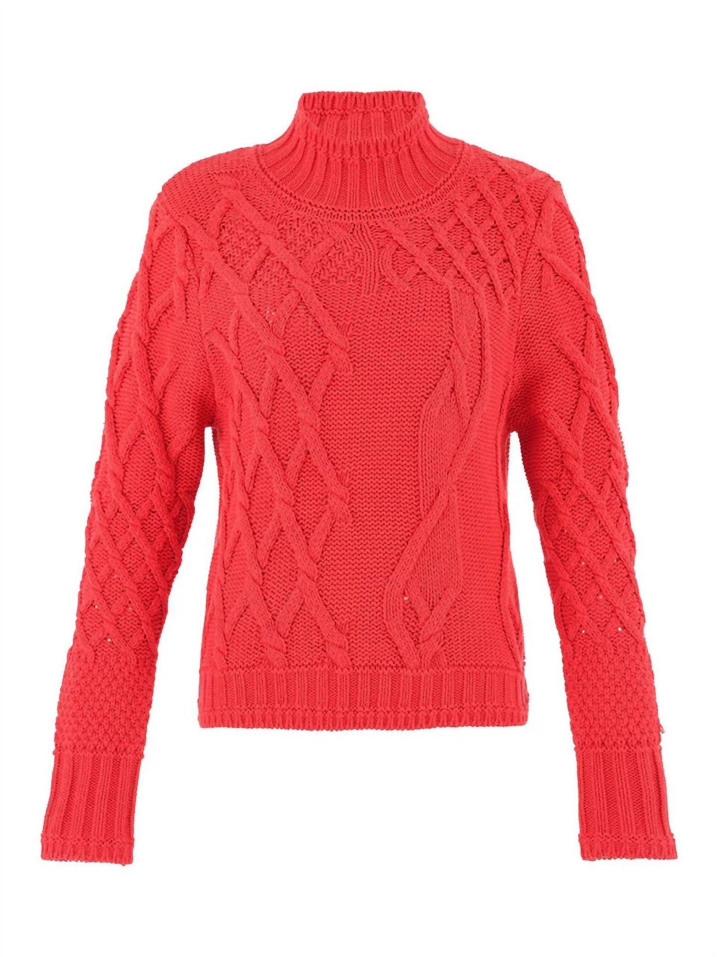 Dolcezza - Women's Knit Cable Pullover Sweater