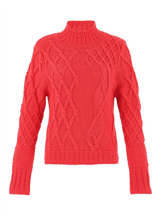 Dolcezza - Women's Knit Cable Pullover Sweater