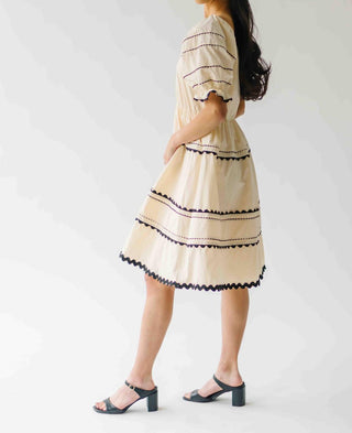 &amp;Merci - Vestido curto babydoll Grace Ric Rac