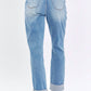 Judy Blue - High Rise Patch Pocket Distressed Boyfriend Jeans