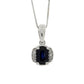 .63ct Sapphire Diamond Fashion Pendants 14KT White Gold