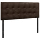 Full Size Upholstered Bed Headboard - Brown