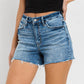 Vervet By Flying Monkey - High Rise Raw Hem Denim Short