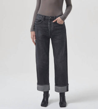 Agolde - Jeans reto de cintura baixa Fran