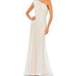 Mac Duggal - Feather One Shoulder Lace Dress Formal Gown